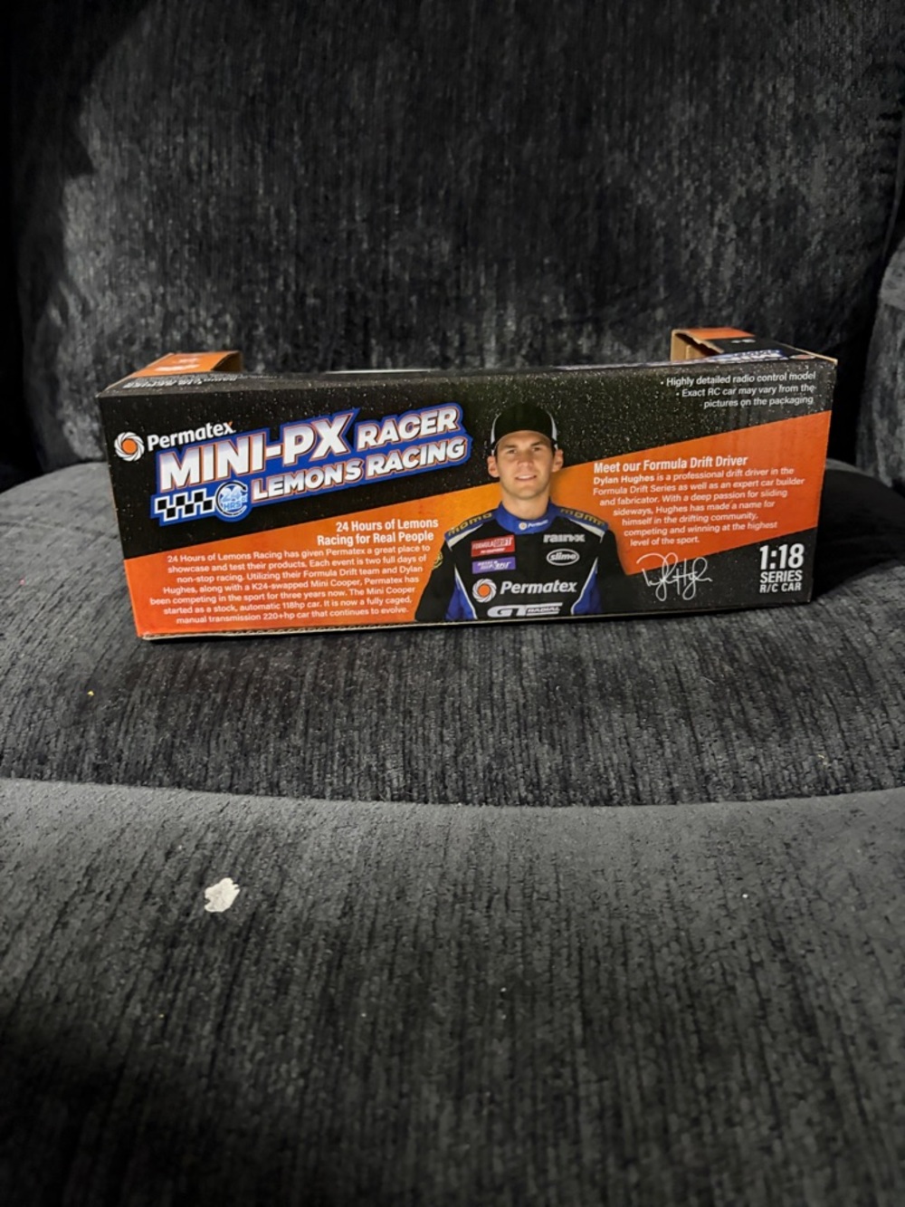 Mini-PX Racer Remote Control Car - Black & Orange - Picture 3 of 5